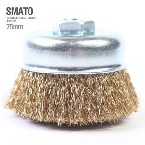 그라인더용 컵브러쉬 SM-CB4 철판 녹제거 용접마무리 연마 철브러쉬