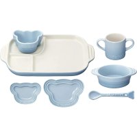 르 크루제 Le Creuset 식판 식기 세트 테이블 웨어 코스탈 블루 튠 핑크 내열 내냉 전자 레인지 오븐 대응 일본 정규 판매품