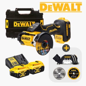 디월트 DCS438P2 충전 76mm 컷오프툴 그라인더 20V 5.0Ah 풀세트 (날 3종 포함)