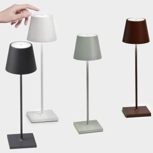 자페라노 폴디나 프로 테이블 LED 조명 충전식 무선 스탠드 무광 충전 패드 포함