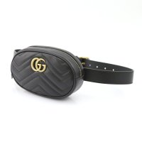 GUCCI 구찌 GG MARMONT 2.0 벨트가방 476434 DSVRT 블랙