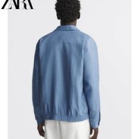 자라 ZARA 남자 점퍼 면과 린넨 혼방 재킷 6861446 400