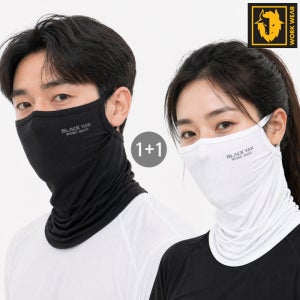1+1 블랙야크 자외선차단 마스크 골프 러닝 자전거 안면 여름 얼굴햇빛가리개 페이스커버