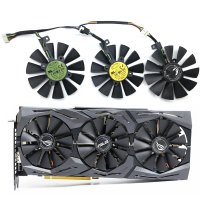 ASUS Strix GTX 1060 OC 1080 1070 1080Ti RX 480 비디오 카드 팬 쿨러 교체 T129215SU 6 핀 GTX1060 87mm