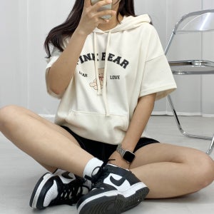 반팔 후드티 모음전 귀여운 캐릭터 학생 반팔티 오버핏 루즈핏 여름 레터링