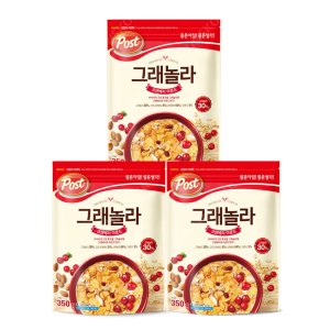 포스트 그래놀라 크랜베리 아몬드 350g X 3개/씨리얼 시리얼