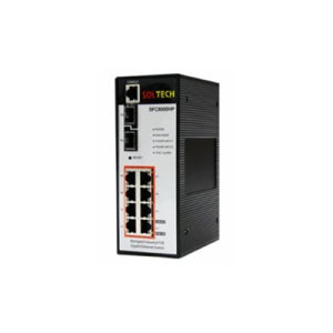 솔텍 SFC8000HP-8P 기가비트 8포트 산업용 POE 스위치허브 2SFP포트