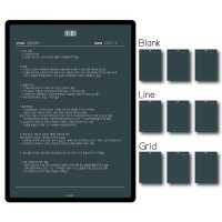 노트패드1 딥그린 (9종) / 아이패드 갤럭시탭 노트 굿노트 속지 스튜드