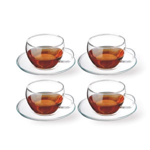 체코 시맥스 내열유리 커피잔 4인조 세트