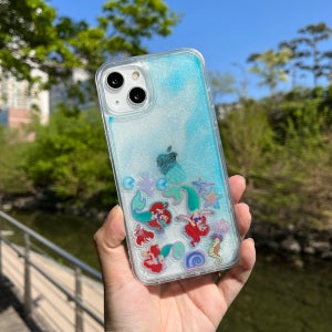 (블프데이) 아이폰14 프로 맥스 케이스 글리터 캐릭터 인어공주 언더더씨