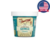 밥스레드밀 컵오트밀 아침식사대용 클래식오트밀 Oatmeal Cup 51g