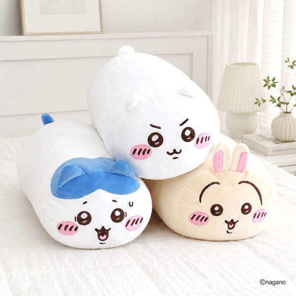 먼작귀 꿀잠바디쿠션3종 택1 치이카와 가르마 토끼 굿즈 극세사 긴베개 안고자는 바디필로우 캐릭터 굿즈 인형