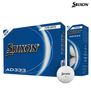 스릭슨 NEW AD333 2피스 골프공 비거리 저압축 비주얼 퍼포먼스 골프볼 12구