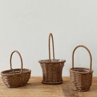 꽃바구니 만들기 재료 미니 라탄 바구니(3종류)