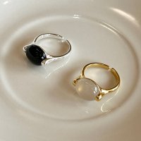 stone open ring /스톤 오픈 링 / 김나영반지