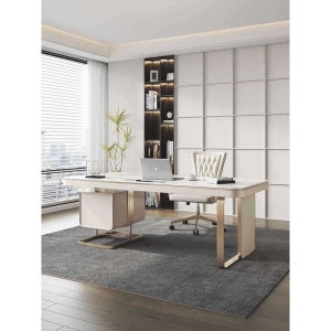 대리석 책상 서재 데스크 고급 CEO 임원 사무실 대표 길이140 x 폭70 x 높이75cm