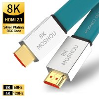 MOSHOU-HDMI 2.1 케이블 48Gbps 8K 60Hz 4K 120Hz LG 삼성 샤오미용 TV 박스 앰프 프로젝터 비디오 오디오 hdmi2 1 코드