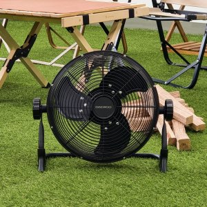 DAEWOO 야외 캠핑용 메탈 무선선풍기+전용가방 12형 30cm EV1200/가정용 캠핑선풍기 낚시선풍기