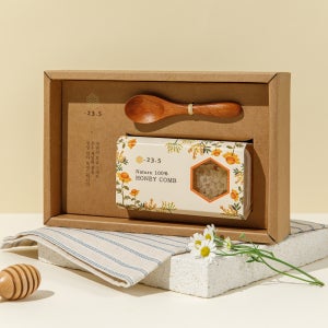 벌집꿀 선물세트 자연 벌꿀집 밀랍 숙성 아카시아
