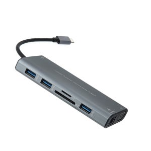 C타입허브 USB확장포트 노트북허브 멀티HDMI 미러링 VGA 기가랜 충전 CFW586