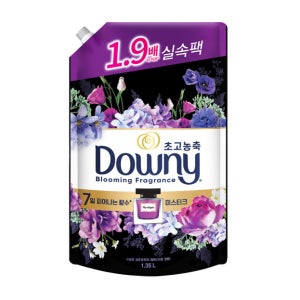 다우니 섬유유연제 퍼퓸 미스티크 리필 1.35LX4개