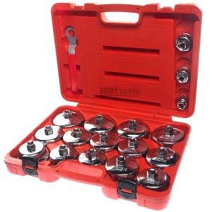 JTC-4572 오일 필터 컵 세트 휠타 소켓 18pcs 자동차공구 천일공구사 수입자동차 특수공구 JTC 코리아