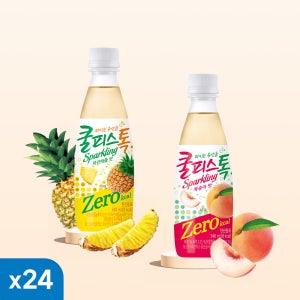 동원 쿨피스 톡 제로 칼로리 파인애플 복숭아 340ml 24병
