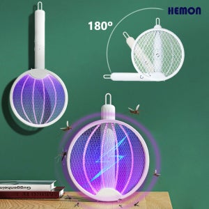 헤몬 다찌릿 전기 모기채 전자 파리채 충전식