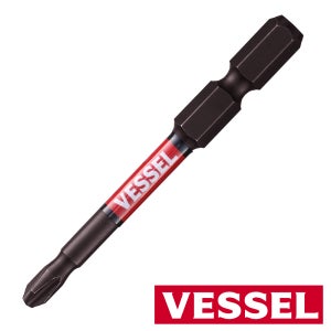 베셀 단면 사키스보 토션 비트 드라이버 이단 비트 날 (+)2x65mm