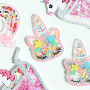 유니콘 빅사이즈 파츠 아크릴 스팽클 만들기 재료 데코덴 만들기 B-R035