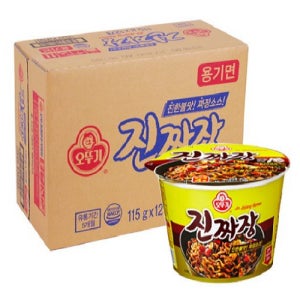 오뚜기 진짜장 큰컵 115g 12개 (컵라면)