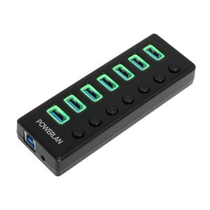 PL553 PL-UH307P USB 3.0 유전원 허브 7포트 7대 동시 연결 포트 확장