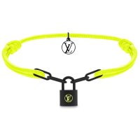 루이비통 x Virgil Abloh Silver Lockit Bracelet Neon Yellow107909