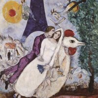 The Couple of the Eiffel Tower, Marc Chagall 마르크 샤갈