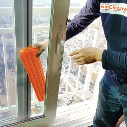 윈클리니 베란다 창문청소(열고 닫으면 끝) 아파트 유리창 청소 도구
