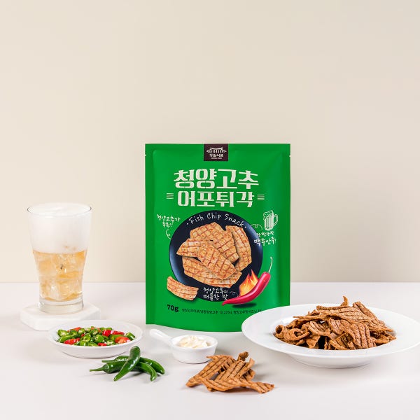 레트로 청양고추 어포튀각 70g 10봉