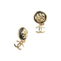 Chanel 샤넬 Metal Earrings AB8977 Black/Gold106456