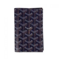 Goyard Grenelle Passport Holder Goyardine Navy105441