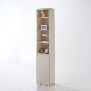 로스 5단 서재 도어형 책장 400 애쉬 거실 인테리어 파티션 사무실 북카페 다용도 틈새 책꽂이