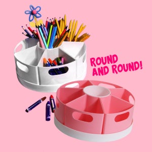 회전정리함 책상 데스크 교구 미술도구 피규어 수납정리 플레이조이