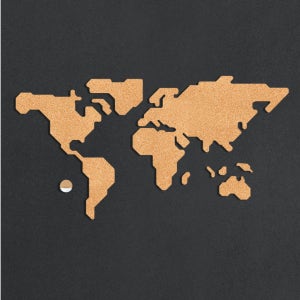 못질 없이 붙이는 이지 코르크보드 카페 인테리어 아이방 집꾸미기 퍼즐형 액자 세계지도