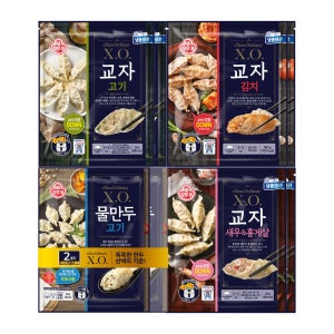 오뚜기 X.O. 교자만두 2개+교자김치 2개+교자새우&홍게살 2개+물만두 2개