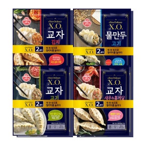 오뚜기 X.O. 교자만두 2개+교자김치 2개+교자새우&홍게살 2개+물만두 2개