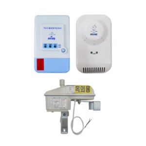 바이텍 1회로 가스차단기세트 가스누출경보차단장치 (옥외용) 20A/25A LPG