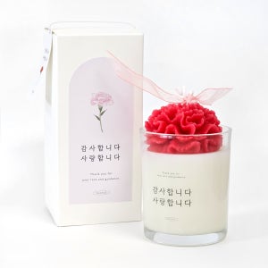 어버이날 스승의날 선물 카네이션캔들 향초 7온즈