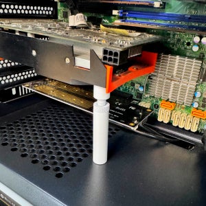 화이트 블랙 그래픽카드 지지대 받침대 거치대 고정 수직 글카 ASUS MSI VGA