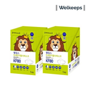 [4종 택1] 웰킵스 미세먼지 황사 마스크 KF80 25매+25매 (총 50매)
