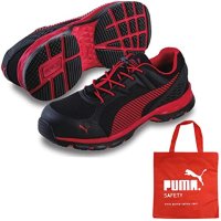 푸마 PUMA 안전화 작업화 퓨즈 모션 2.0 부직포 가방 포함 레드 블랙