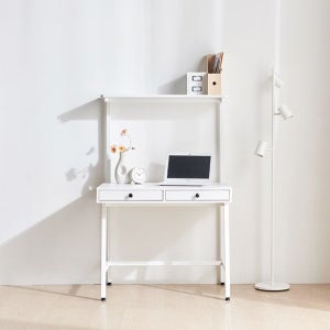 높은선반책상900 흰색 철제책상 고등학생 중학생 이케아 베스트리뷰 선물