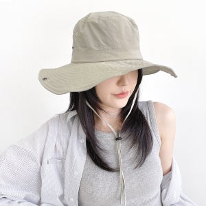 웨스턴 여름 챙넓은 버킷햇 남자 여자 방수 물놀이 사파리모자